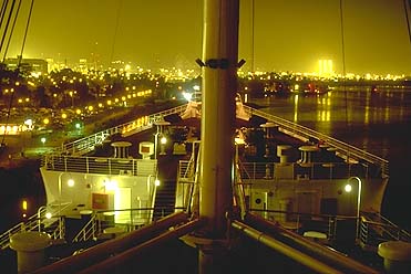 The View over the Bow at Night