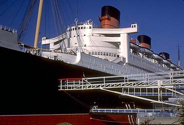 Queen Mary at Sunset